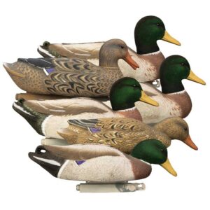 Higdon Outdoors Magnum Mallard Flocked Heads Decoys 6pk