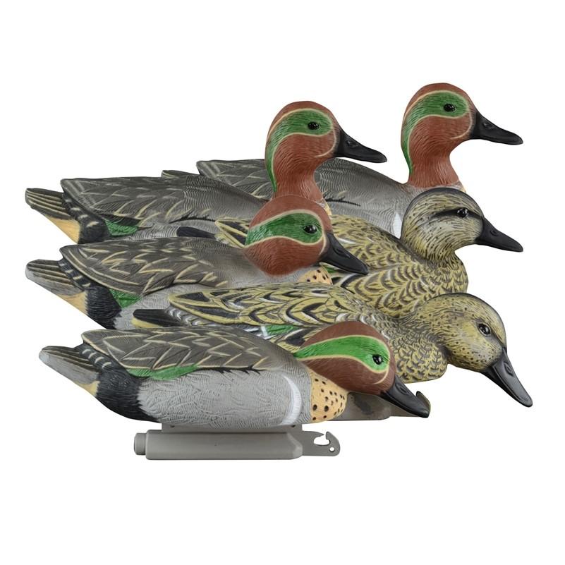 Higdon Foam Filled Green Wing Teal Decoys 6pk