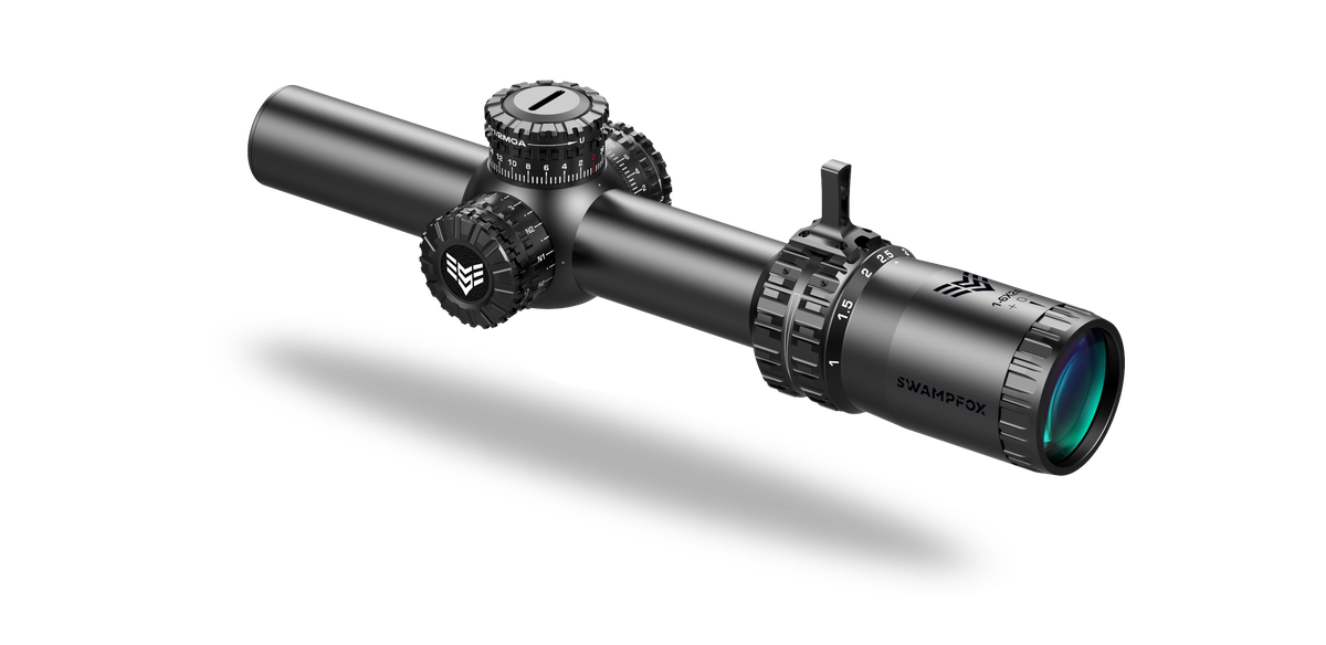 Swampfox Arrowhead 1-8x24mm Guerrilla Dot BDC Scope