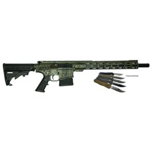 Great Lakes AR-15 Rifle .308 Win 20rd Magazine 16" Barrel Lichen Green with 5 OTF 3-1/2" Blade Knives