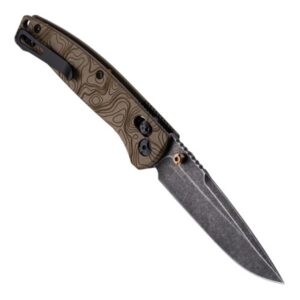 Hogue Mysto Folder Knife 3-2/5 Drop Point Blade Earth Brown