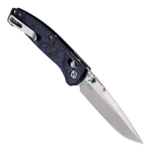 Hogue Mysto Folder Knife 3-2/5 Drop Point Blade Blue Canyon