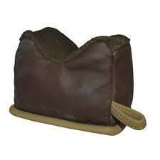 Benchmaster Leather Rifle Rest - Small Bench Bag Filled