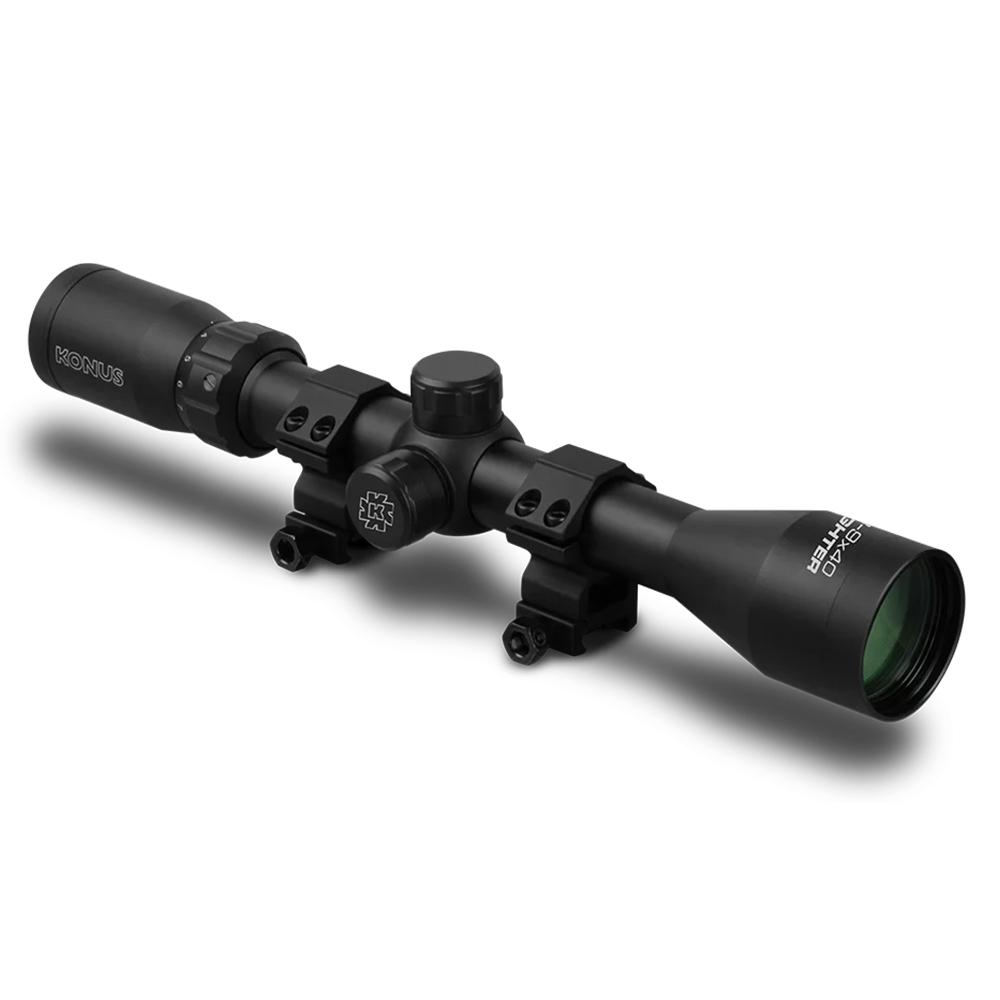 Konus Fighter 3-9x40 Rifle Scope with 30/30 Reticle