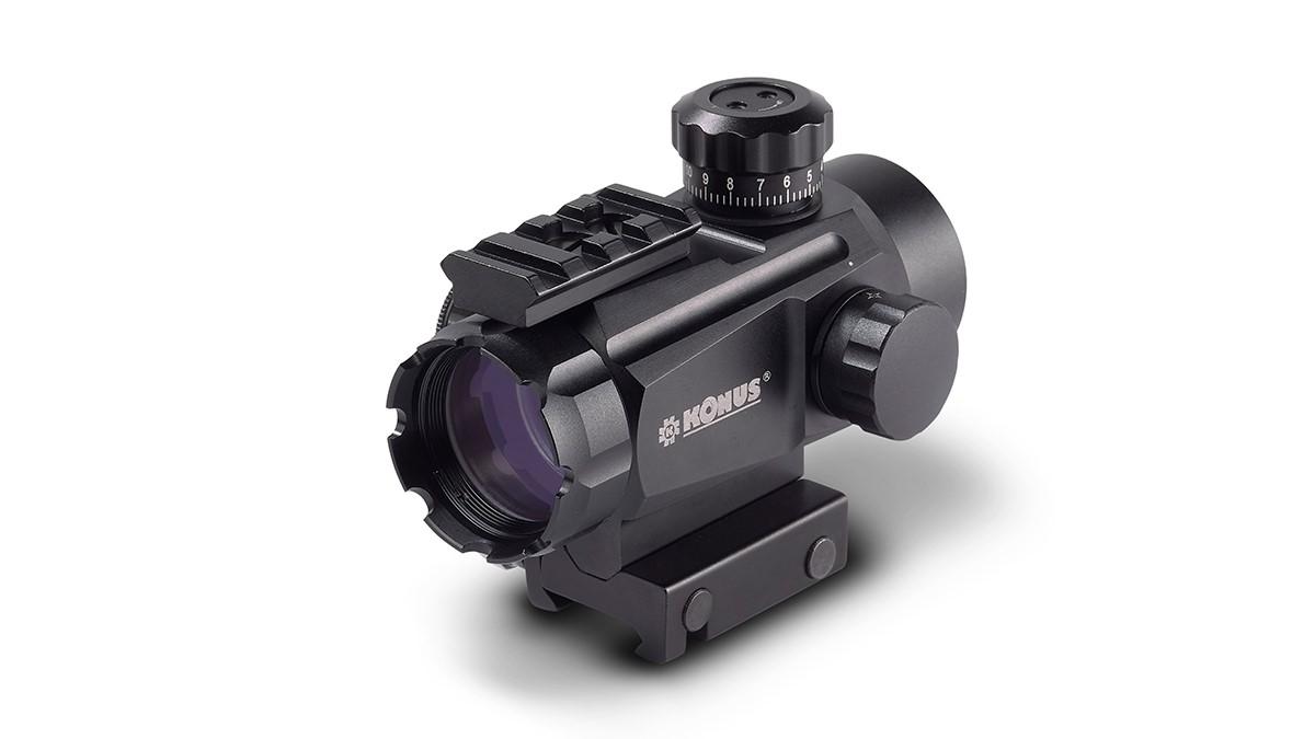 KONUS 1x30 Red/Green Dot Sight with 4 Reticles