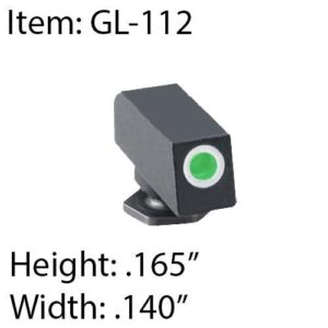 Ameriglo Tritium Night Sight Front - Green/White
