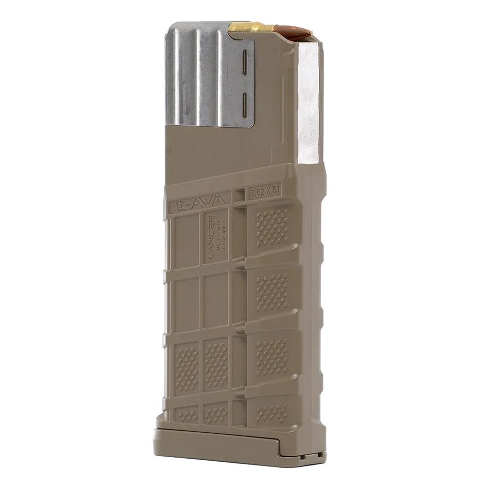 Lancer L7AWM Gen 2 SR-25 Magazine 7.62 NATO 25RD FDE