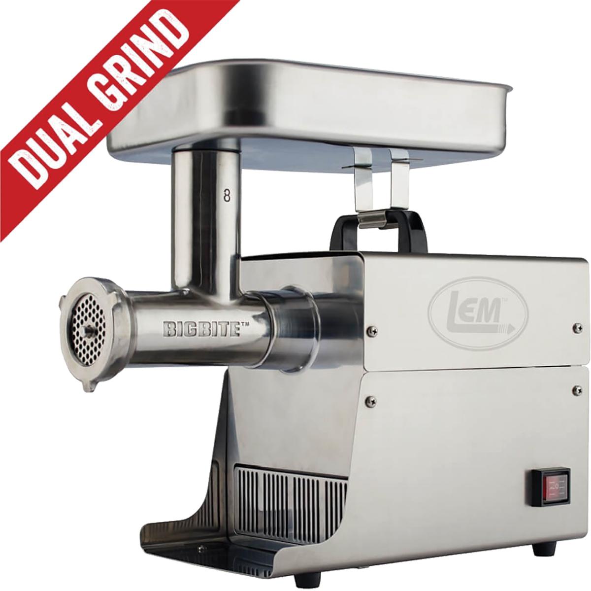 LEM Products #8 Big Bite Dual Grind Meat Grinder 0.5HP