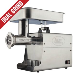LEM Big Bite Dual Grind Meat Grinder - 1 HP
