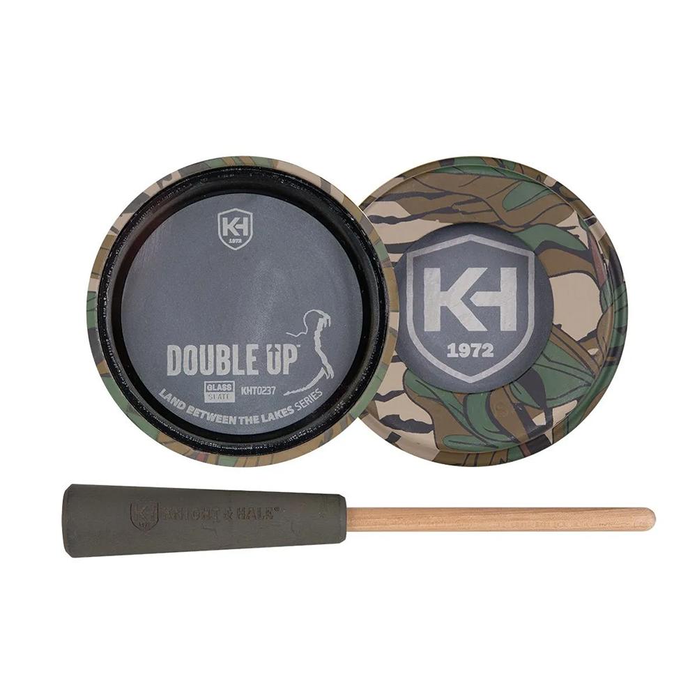 Knight & Hale Double Up Turkey Call - Glass/Slate Pot