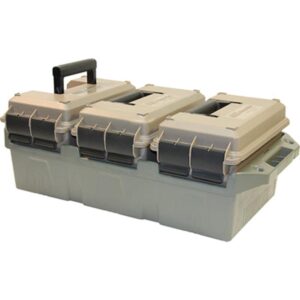 MTM 50 Caliber 3-Can Ammo Crate - Lockable Storage