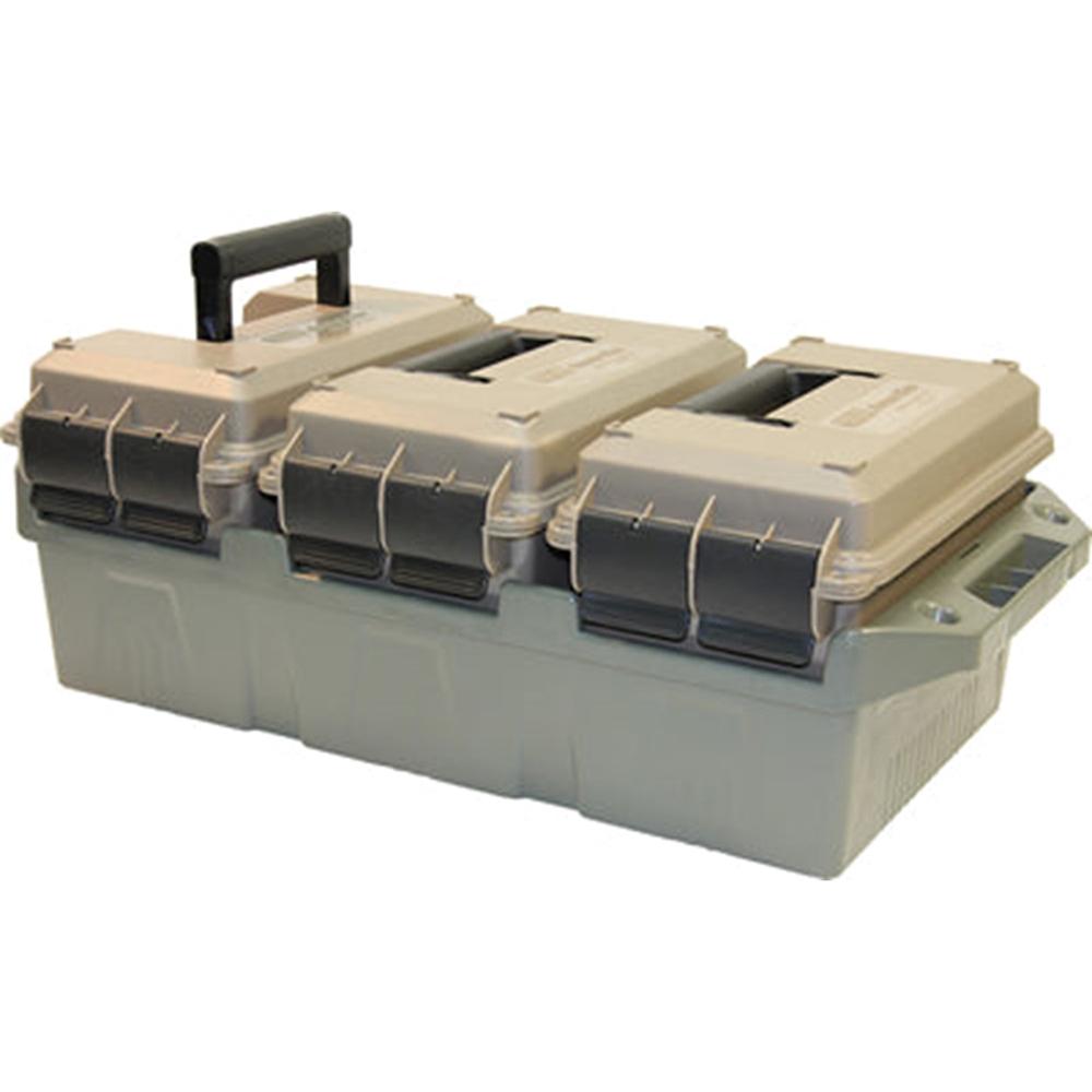MTM 50 Caliber 3-Can Ammo Crate - Lockable Storage