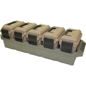 MTM 5-Can Ammo Crate - Army Green Storage Solution