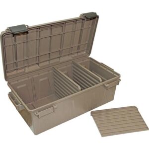 MTM Divided Ammo Crate Utility Box - Dark Earth