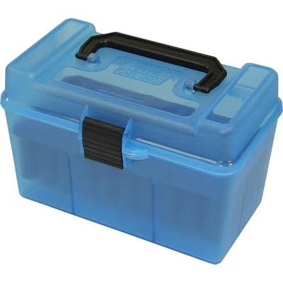 MTM Deluxe Clear Blue Ammo Box for .223 to .204 Ruger