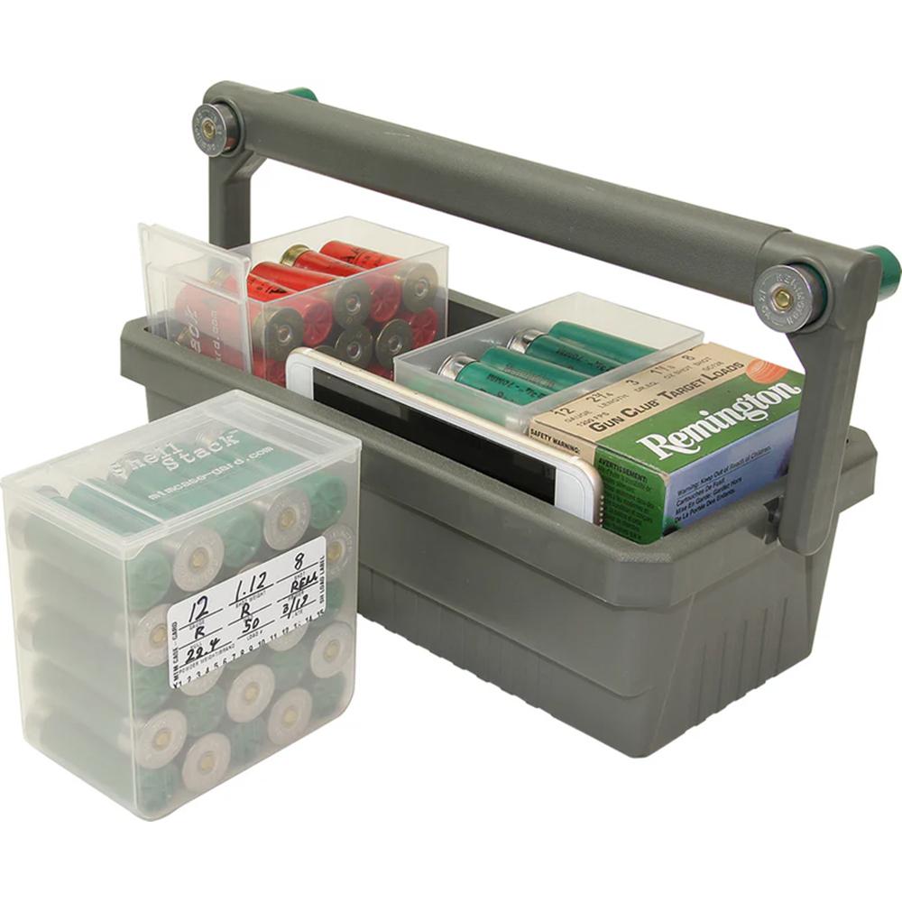 MTM Shotshell Box Caddy - 100 Round Ammo Storage, Dark Earth
