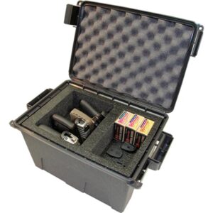 MTM Tactical Pistol Case - Fits 4 Handguns, Grey