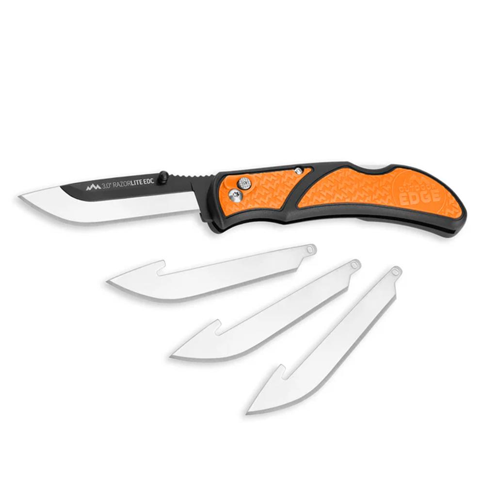 Outdoor Edge 3" Razor Lite EDC Folding Knife - Orange