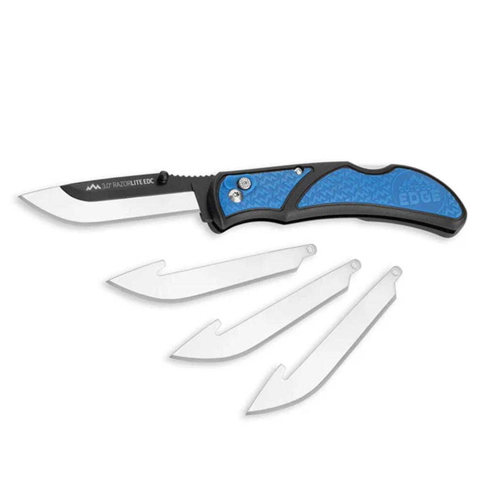 Outdoor Edge 3" Razor Lite EDC Folding Knife - Blue