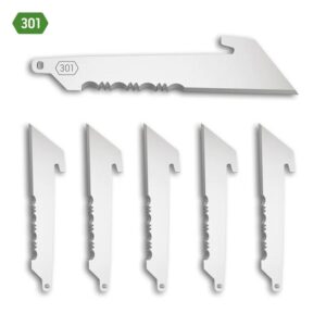Outdoor Edge 3.0" Utility Blade Pack Half Serration 6/ct