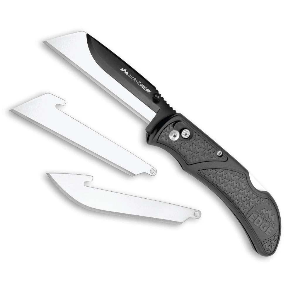 Outdoor Edge RazorWork 3" Folding Knife with Interchangeable Blades