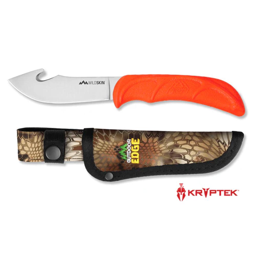 Outdoor Edge Wild Skin 4.0" Guthook Knife