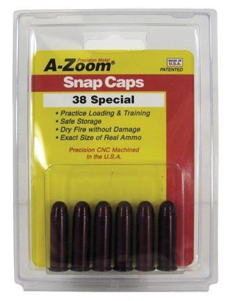 A-Zoom .38 Special Snap Caps 6-Pack for Safe Practice
