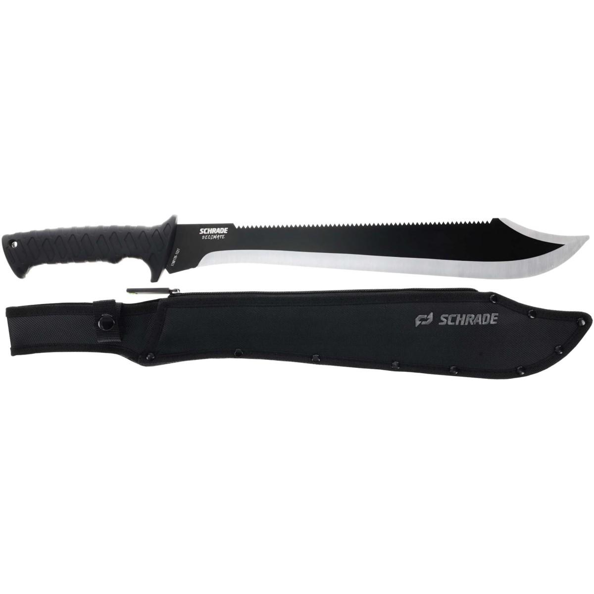 Schrade Decimate Sawback Machete 14" Stainless Steel