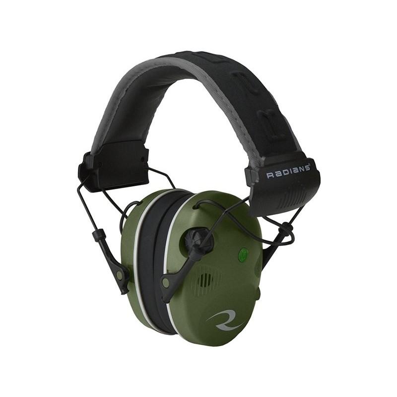 Radians Quad Mic Electronic Earmuff - Military Green