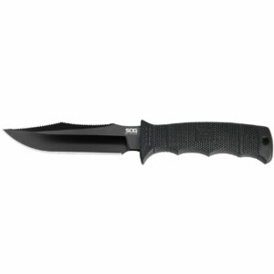 SOG SEAL Pup Elite 4.85" Black Knife with Nylon Sheath