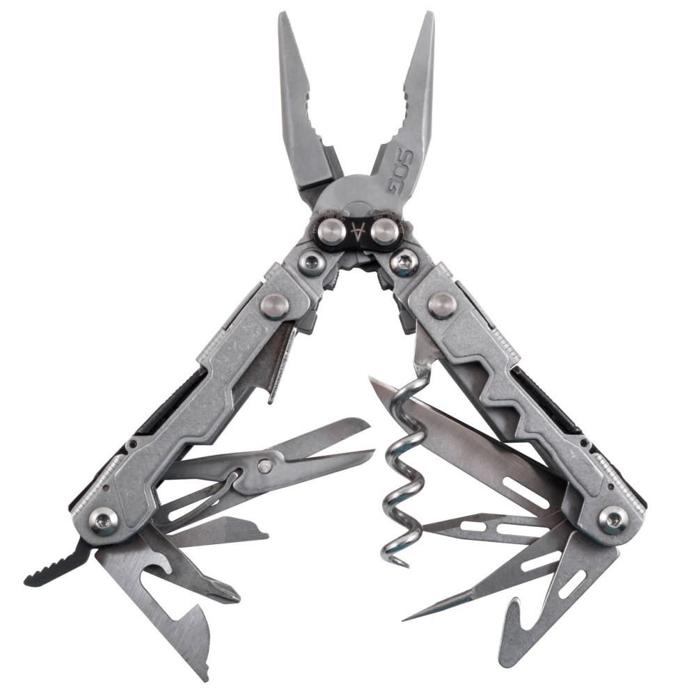 SOG Powerlitre Multi-Tool Silver - 19-in-1 Utility Tool
