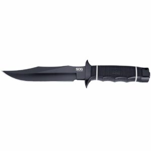 SOG Tech Bowie Knife 6.4" Black TiNi Finish