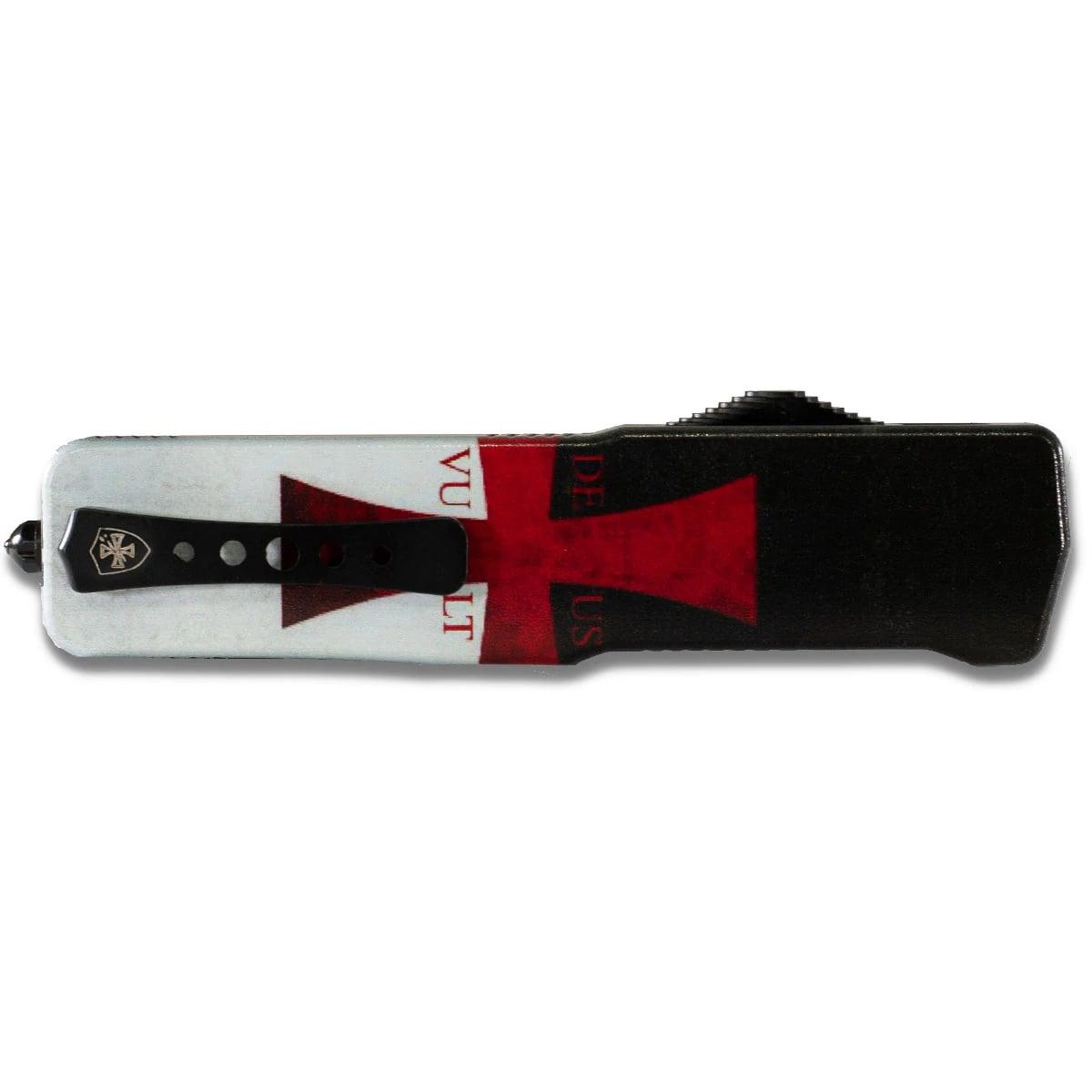 Templar Knives Automatic Knife with Serrated Dagger Blade