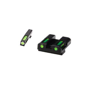 HiViz LiteWave H3 Glock Sight Set - Green Tritium