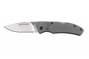 Sarge Knives Gray Electro Lock Back Pocket Knife
