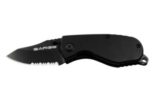 Sarge Knives Black Grunt Tactical Folding Knife