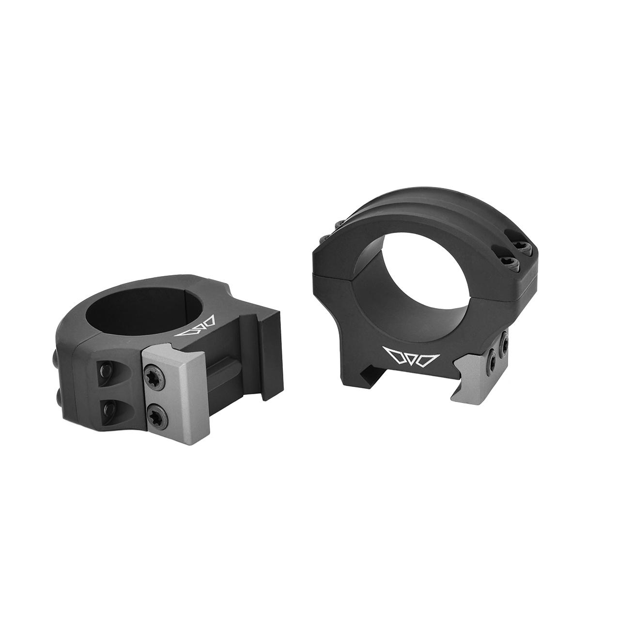 Warne HyperLite 1in Low Scope Rings - Black