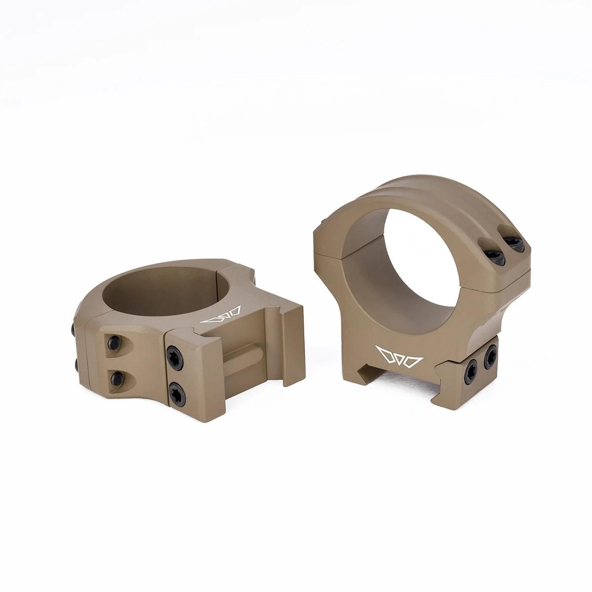 Warne HyperLite 30mm Scope Rings - Dark Earth