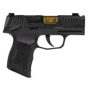 Sig Sauer P365 'Outlander Black' 9mm Handgun with Gold Barrel