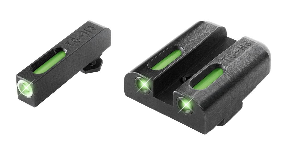 Truglo TFX Tritium/Fiber Optic Glock Sights - Green