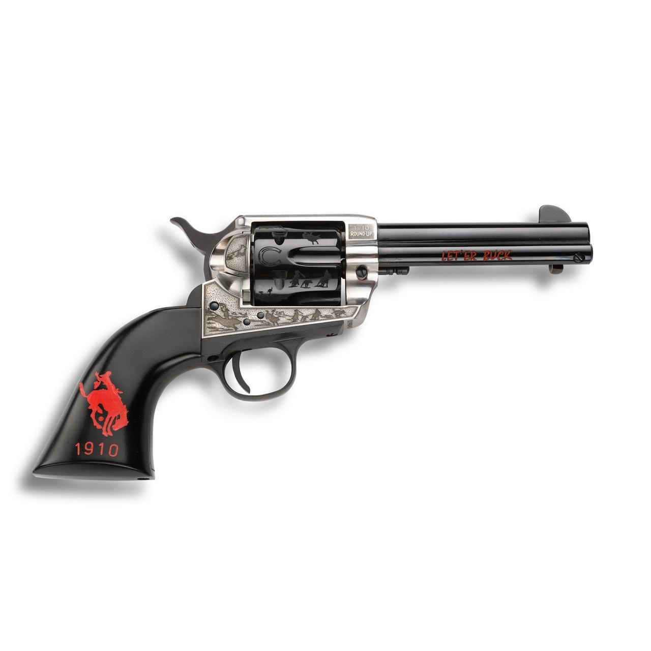 Pietta EMF Pendleton .357 Magnum Revolver 4.75" Blued Engraved