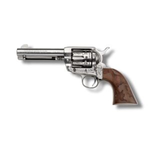 Pietta Cowpoke 45 Colt Revolver, Nickel 4.75" Barrel