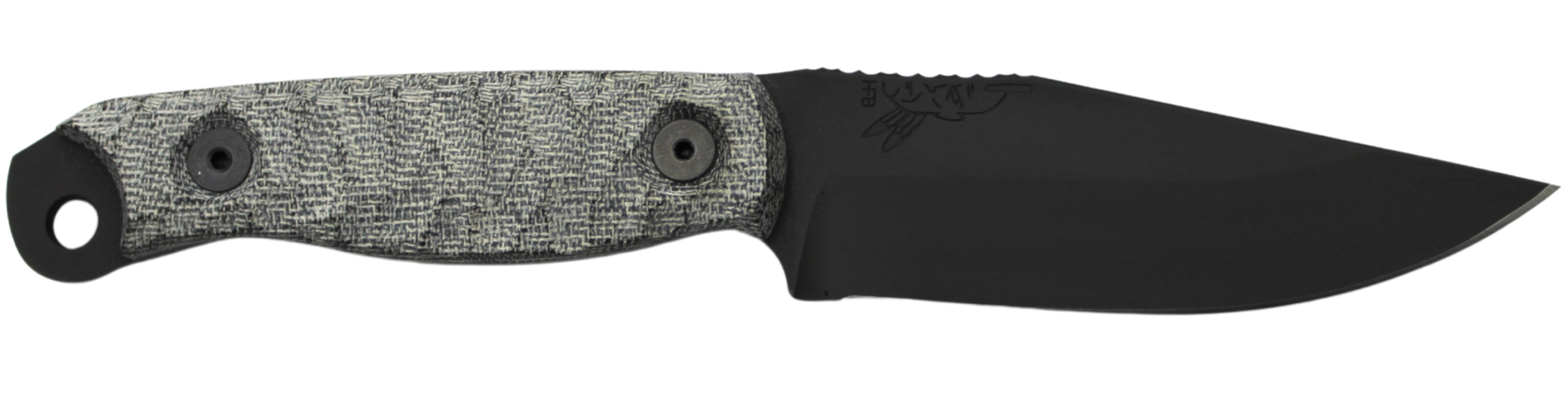 Half Face Blades Crow Scalper Hunting Knife 4" S45VN
