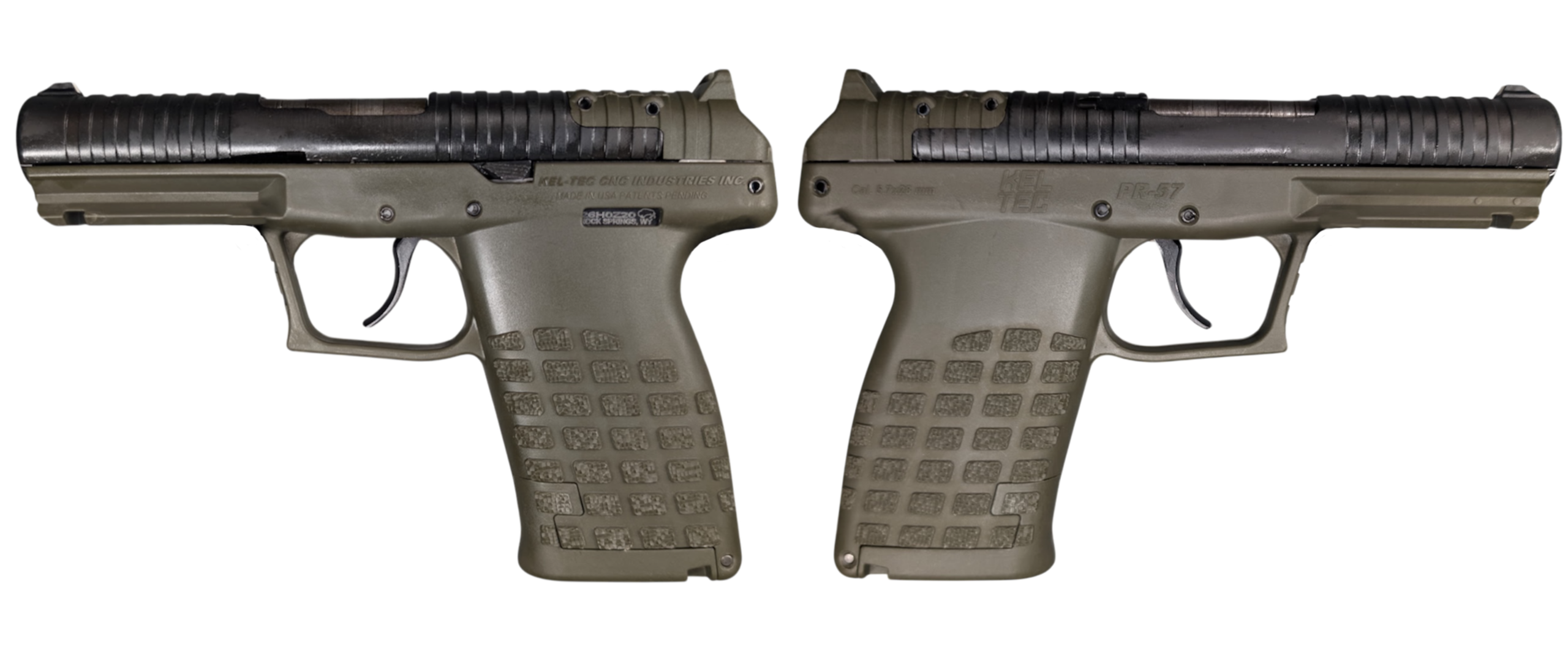 KelTec PR-57 5.7x28mm 20-Round Green Pistol
