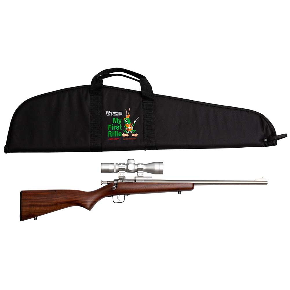 Keystone Crickett 22LR Stainless/Wood Bolt Action Rifle