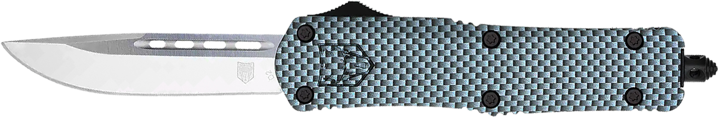 Cobratec FS3 Medium OTF Knife - Carbon Fiber D2 Blade