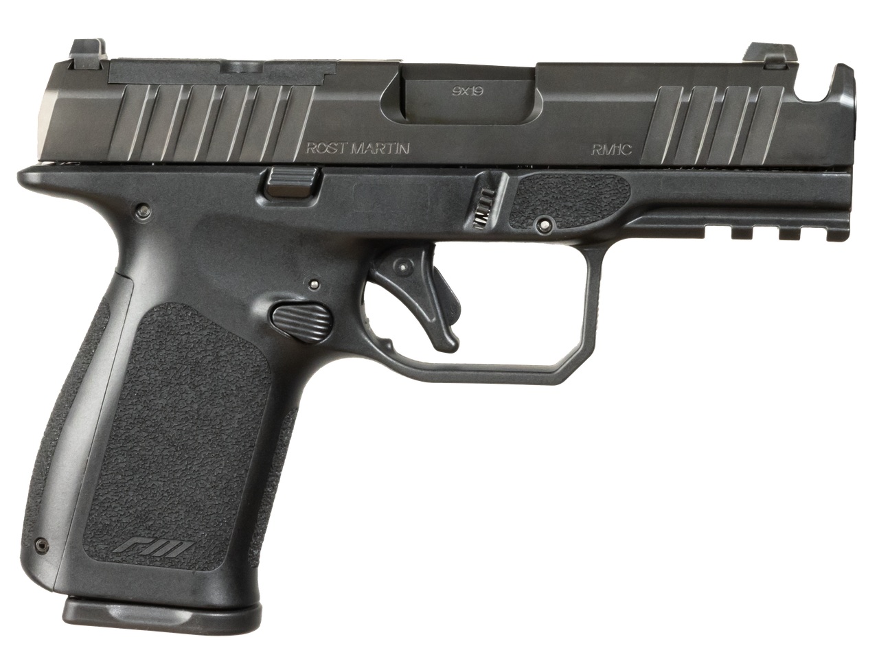 ROST MARTIN RM1C 9mm 17+1 Pistol - Black, 4" Compensated