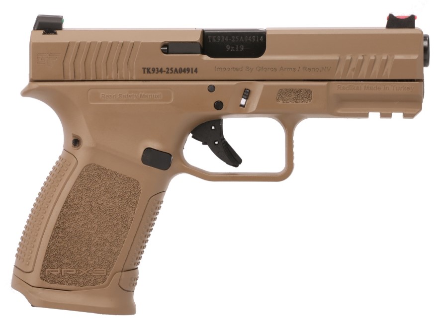 GForce Arms RPX3C9 9mm Semi-Auto Pistol with 15+1 Capacity