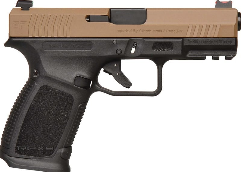 GForce Arms RPX3C9 9mm Semi-Auto Pistol with FDE Slide