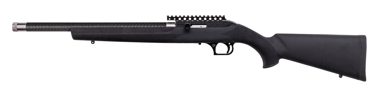 Magnum Research SSH22GT Magnum Lite SwitchBolt Full Size 22 LR 10+1 16.50" Black Anodized Carbon Steel/Threaded Barrel, Black w/Integral Scope Base Receiver, Black Fixed Hogue OverMolded Stock, Right